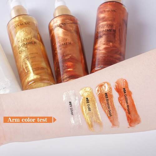 身体发光油body shimmer oil Bronzer Highlighter Liquid Waterp