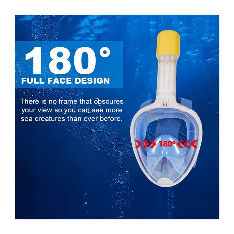 Full Face Snorkel Mask Snorkeling Swimming Diving Mask Wide图片