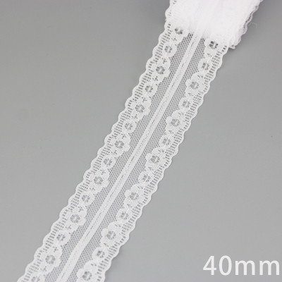 (5 yards/roll) white Lace ribbon fabric Webbing Decoration L