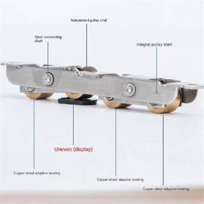 2Pcs New Sliding Door Fittings Door Sliding Roller