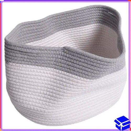 Reliable Cotton Rope Storage Baskets Bin Storage Square