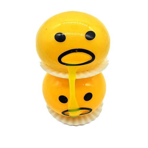 Halloween egg yolk vomiting squishy slime puking ball  toys