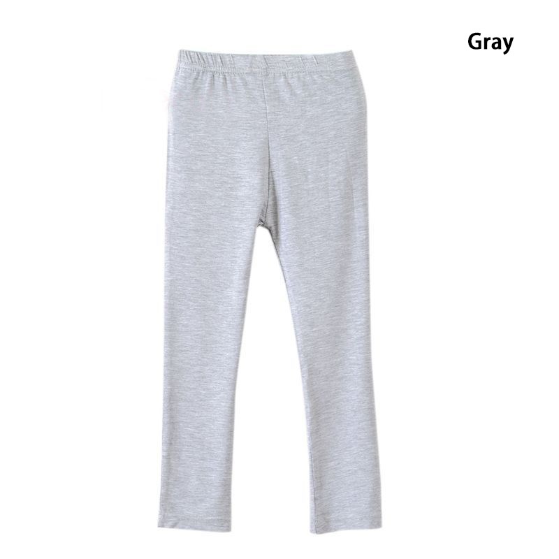 Girl Pants Soft Elastic Modal Cotton Kids Leggings Candy Col图片