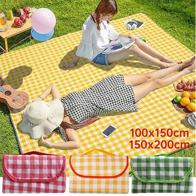 Foldable Camping Mat Waterproof Oxford Cloth Sand Beach