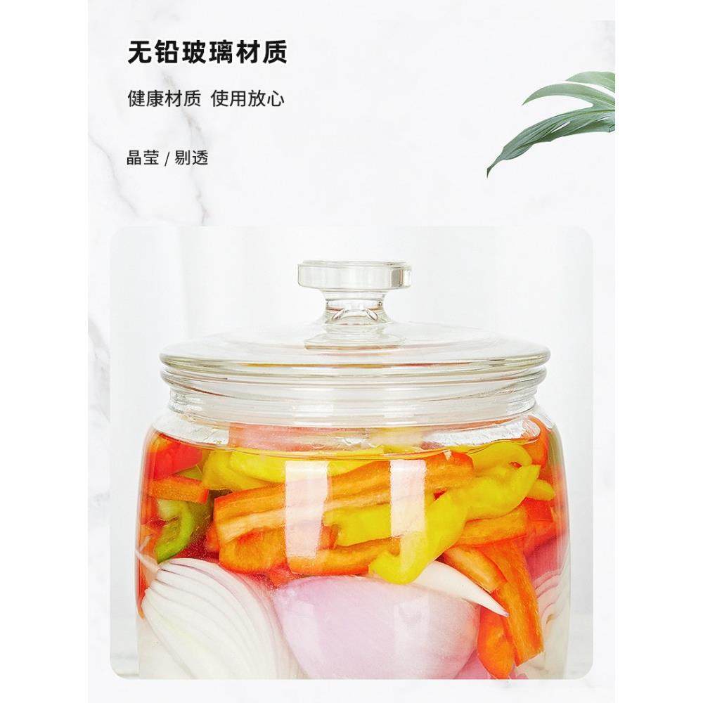 5ZV7泡菜坛子玻璃密封罐大口径玻璃瓶储物罐家用带盖密封杂粮,家居饰品,储物罐,淘宝优惠券,粉丝福利购,淘宝优惠卷