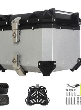 快拆摩托车尾箱28L45L55L65L80L100L铝合金后备箱38L边箱防水三箱