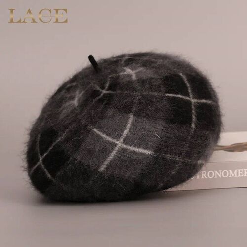 New Fashion Wool Line Berets Women Autumn Winter Outdoor Win