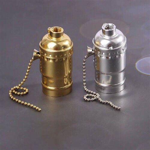 1Pc Vintage E26 E27 Aluminum Retro Antique Lamp Base Holder