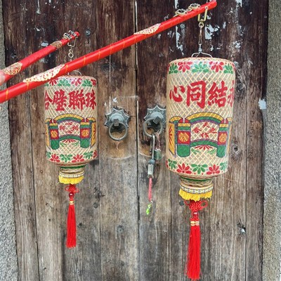 墨艺一潮汕州传统竹油纸手提囍喜灯笼结婚庆拍摄照道具婚纱汉服