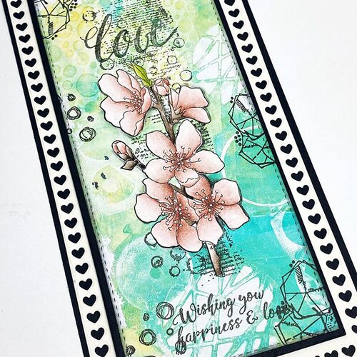 Cherry Blossom Clear Stamps Flowers Love Stamp Rubber Clear