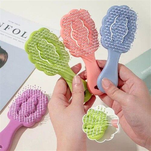 Cloud Scalp Massage Combs Hollow Out Hair Brushes Wet Dry