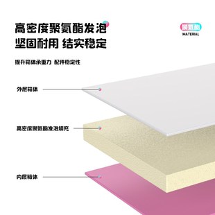 一味国民三代冰蓝粉钓箱 29L合金包角配件聚氨酯发泡四脚升降