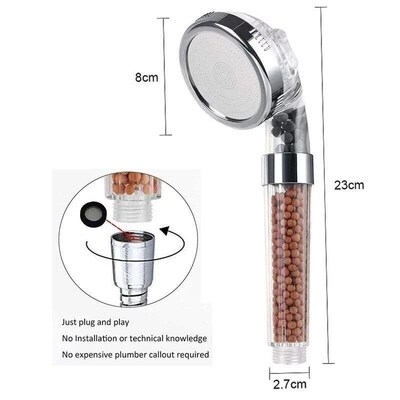 New Arrival 3 Modes SPA Shower Head High Pressure Saving Wat