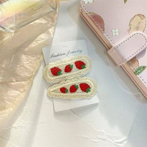 2pc cherry strawberry Hairpin Hairgrip Hair Clips for Girls