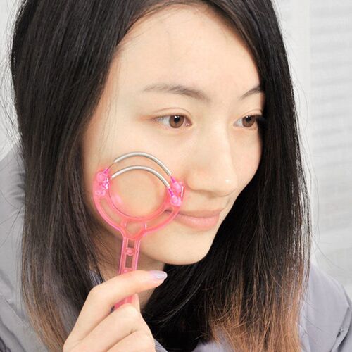 1PC Safe Handheld Spring Roller Women Face Facial Hair Remov