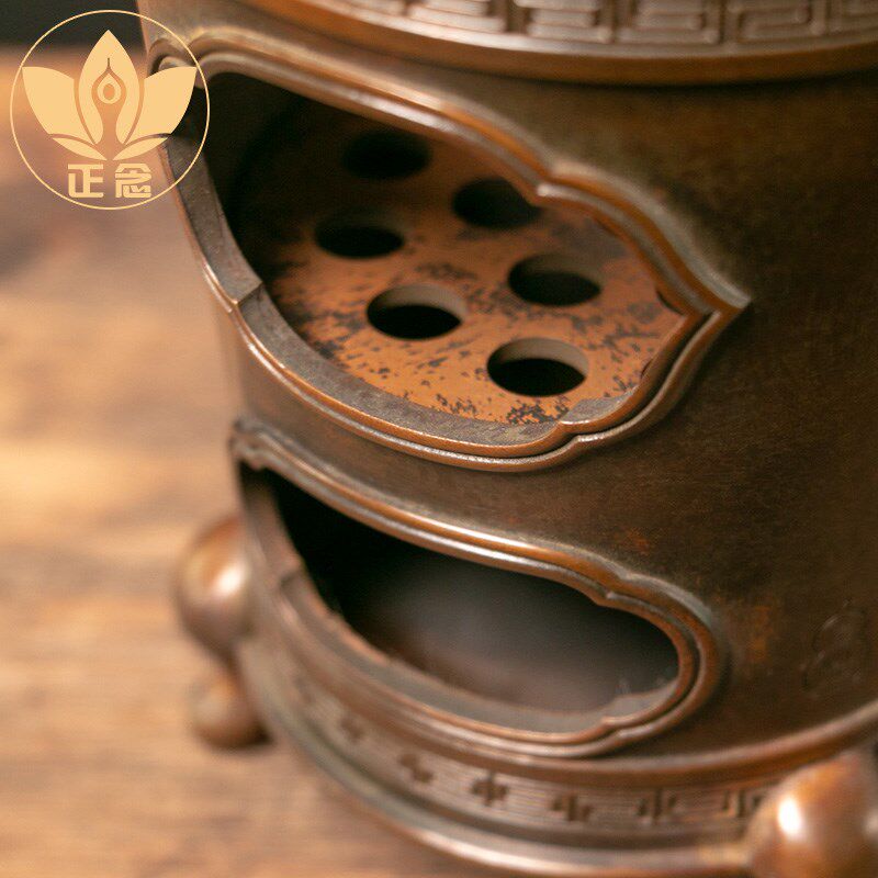 庆松堂苏工铜炉名家胡庆松制凉炉围炉夜话明火炉复古紫铜炉煮茶炉,家居饰品,香篆,淘宝优惠券,粉丝福利购,淘宝优惠卷