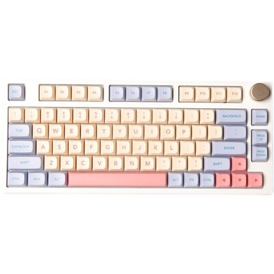 Marshmallow 132 Keys Keycaps PBT Dye Sublimation XDA Profile