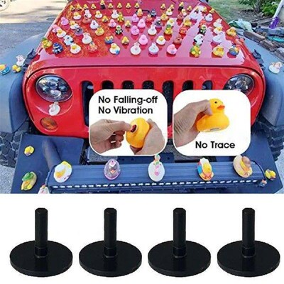 10Pcs Rubber Duck Mount Fix Removable Anti-slip Fixed Duck