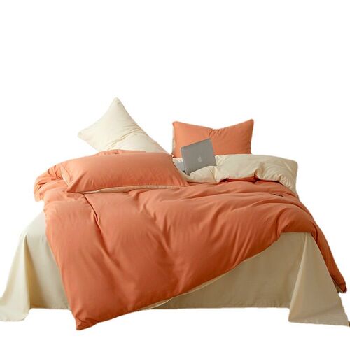 Kit Quilt Solid Color Bed Sheet Quilt Cover Doritory   Four-