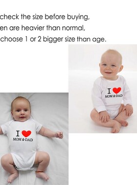 Summer Newborn Infant Baby Clothes I Love Mom & Dad Cute Tod