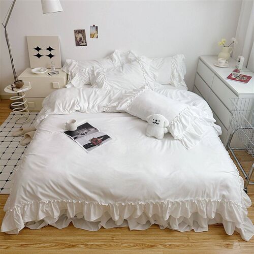 Size Korean Princess Style Single Side Flounces Bed Skirt Wa