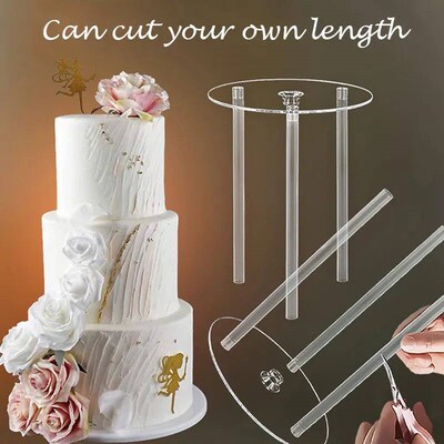 New Cake Tier Support Cake Dowel Rods Set 3Pcs s With 1Pc Ca