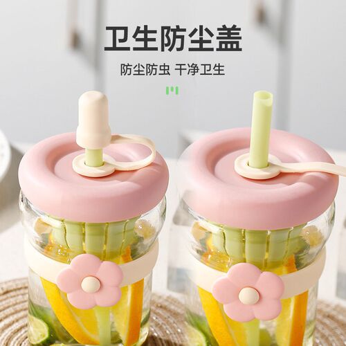 Flower Cup Internet Celebrity High-looking Glass Cup Departm