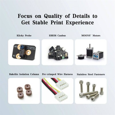 Voron Micron+ 180mm 3D Printer Upgraded Parts with Klicky-Pr