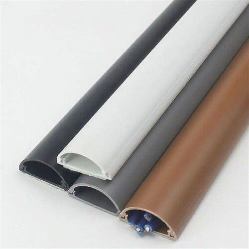 PVC Triangle Arc Slot Floor Cord Cover Self-Adhesive