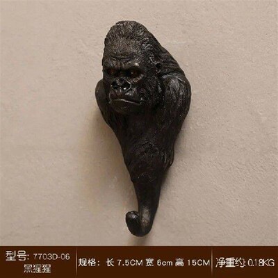Resin crafts Hanging clothes hook household Hook behind the