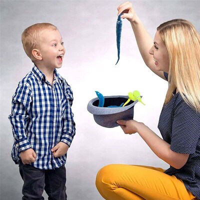 12 Colors Fuzzy Worm Magic Props for Children Kids Beginners