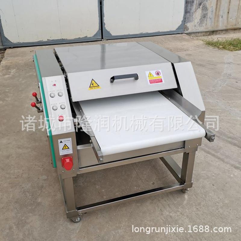 鸡脖子专业去皮机 商用连续式鸡腿琵琶腿扒皮机 去皮干净省时省力