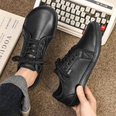 Men Shoe Wide Barefoot Shoe for Men Minimalit Split Leather