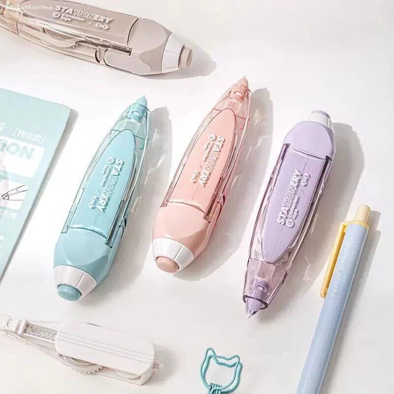 Morandi Color Correction Tape Kawaii White Out Correction Ba - 实物图