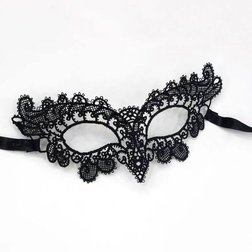 Halloween costume party cosplay Stereotyped black lace mask