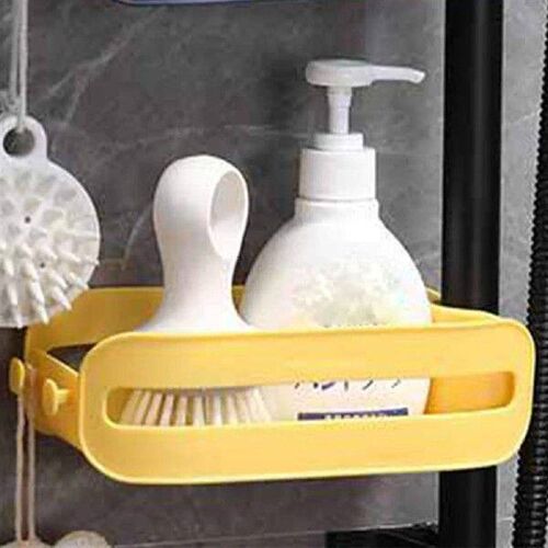 Sponge Holder Kitchen Sink Caddy with 2 Hooks Hanging Sink