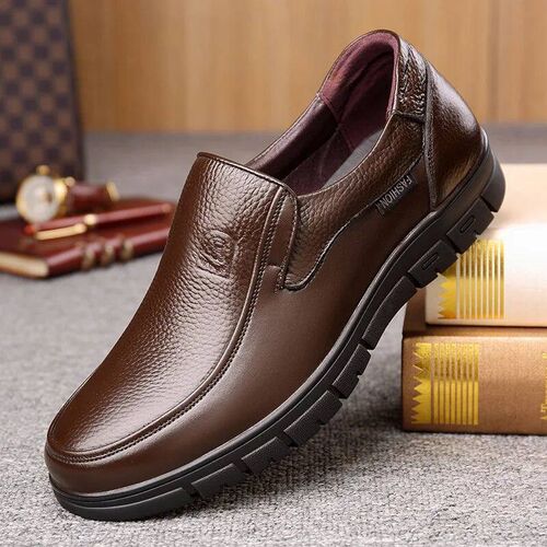 Summer New Men Leather Shoe oft oled Caual Flat Shoe Outdoor