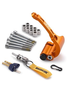 。/890/990/1090/90DV/DUKE原厂改装碟刹锁橙色防盗锁组