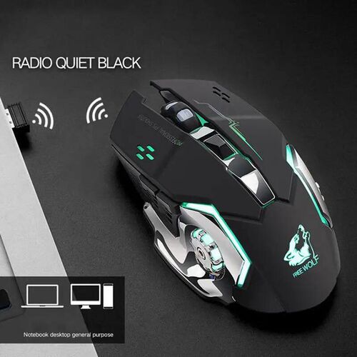 Rechargeable X8 Wireless Silent LED Backlit USB Optical Ergo