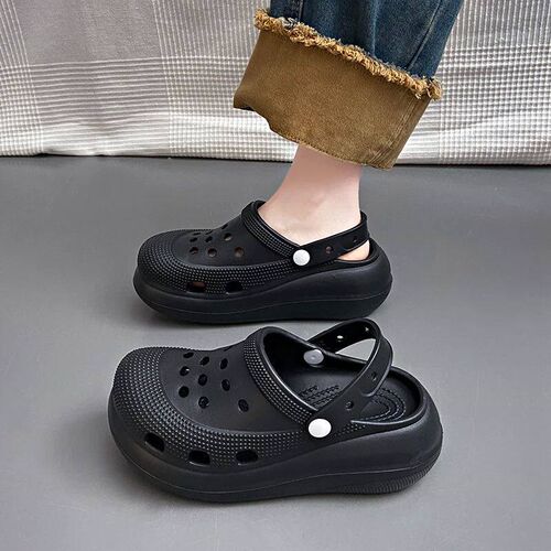 A Pair of Womens Fashionable Clogs, Wear-Resistant and