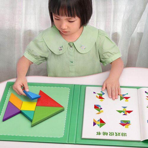 Tangram First Grade Lower Semester Wooden Educational Toy Bo