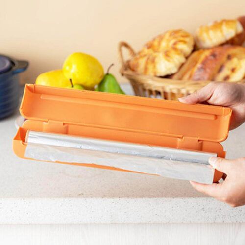 One-time Use Food Wrap Cutter with Suction Cup for Kitchen R