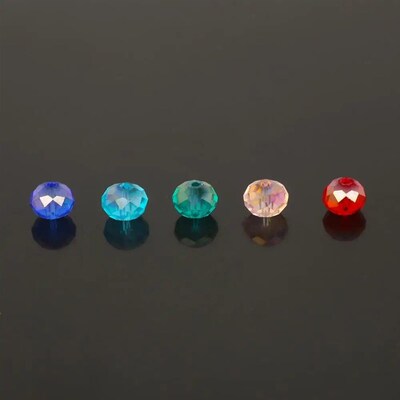 2/3/4/6/8mm Loose Rondelle Austria Crystal Beads Spacer Face