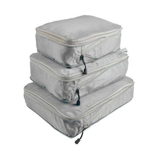 3PCS Compressed Packing Cubes Travel Storage Organizer Set M