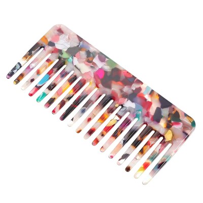Wide Teeth Hair Comb Anti-static Curved Plate Vinegar