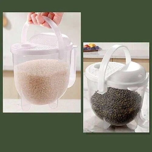 Rice Washer Hand-Free Washing Rice Basin Sieve Plastic