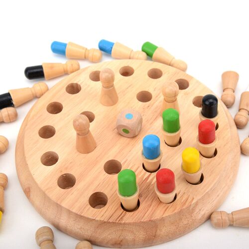 Kids party game Wooden Memory Match Stick Chess Game Fun Blo