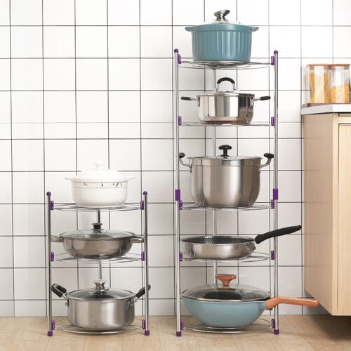 Kitchen Storage Rack Home Kitchen Pot Rack Multi-layer Stora