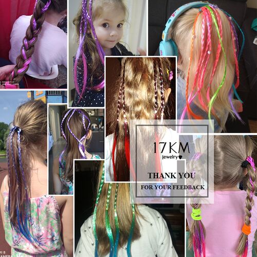 Baby Girls Rainbow Color Elastic Hair Bands For Women Childr