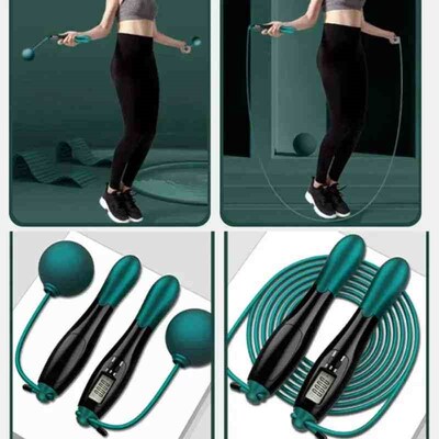 Counting Jump Rope ball Steel PVC Skipping Rope Exercise Adj